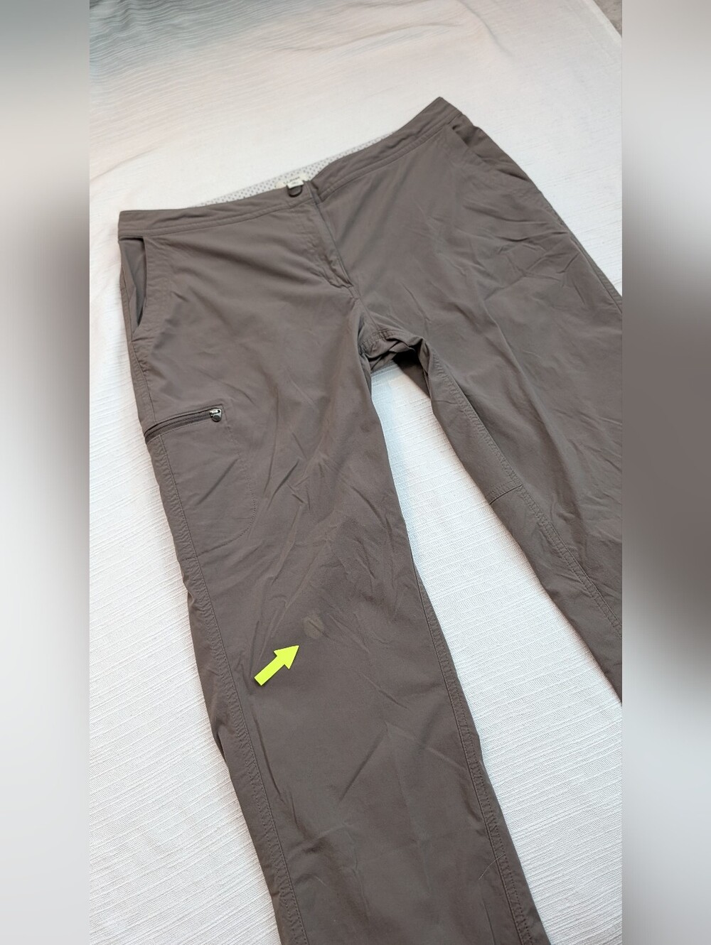 L.L. Bean Women's Gray Hiking Pants Sz 14 - Picture 8 of 12